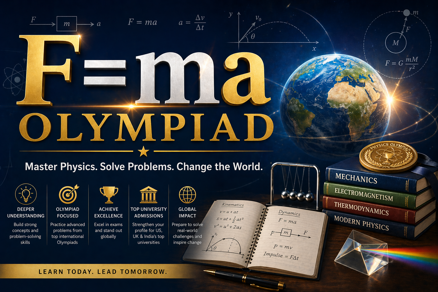 F=ma Physics Olympiad Preparation Cover